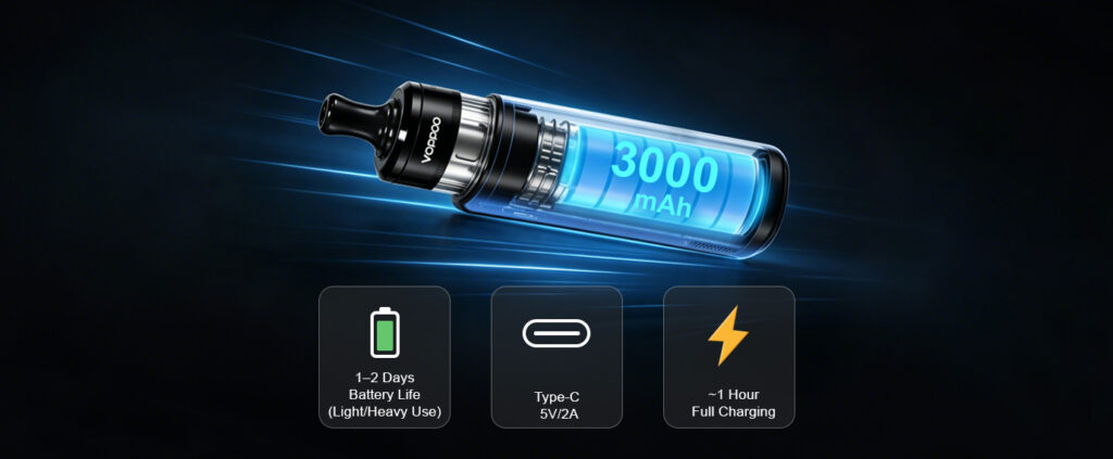 voopoo drag s3 battery