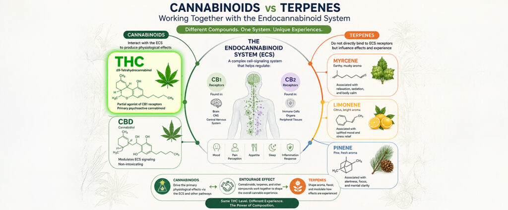 cannabinoids vs terpenes