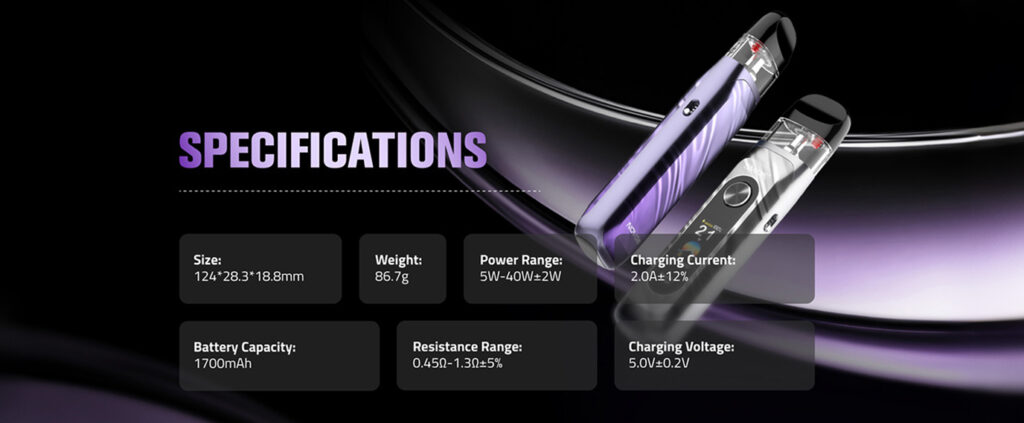 smok novo 6 specs