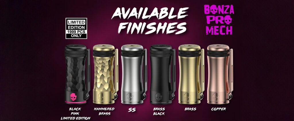 available finishes of thundercloud bonza pro