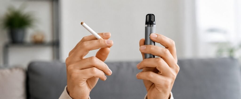 vaping vs smoking health risks