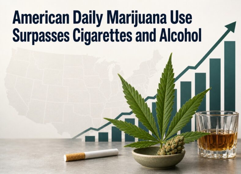 American Daily Marijuana Use Surpasses Cigarettes and Alcohol