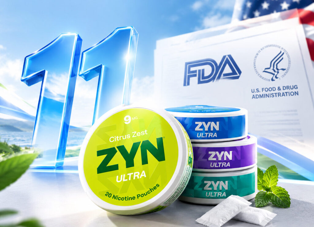11 zyn ultra nicotine pouches authorized by fda