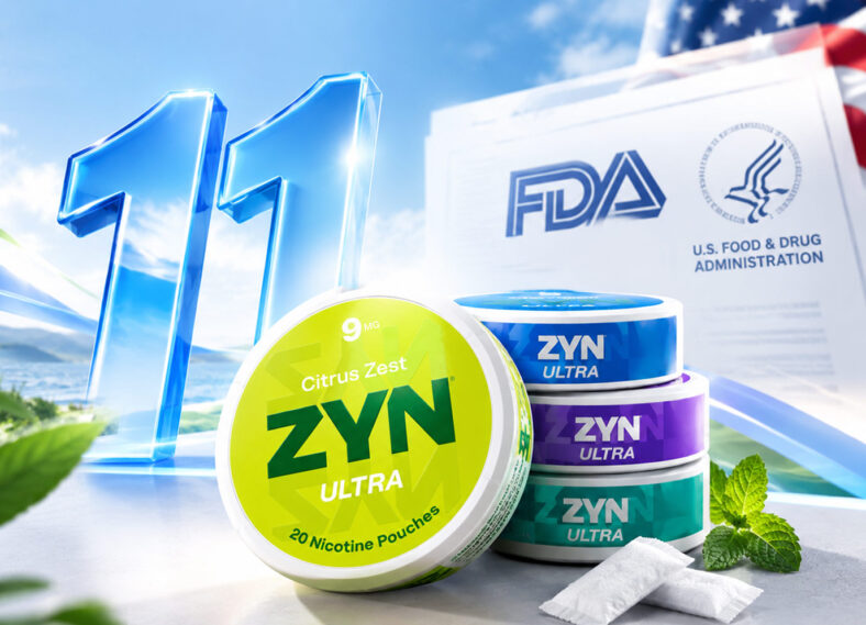 11 ZYN ULTRA Nicotine Pouches Authorized by FDA