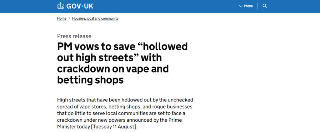 hollowed out high street reform plan