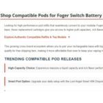 compatible pod fake foger