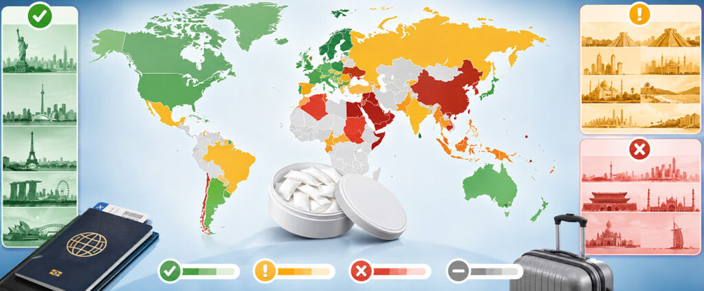 nicotine pouches travel rules by country