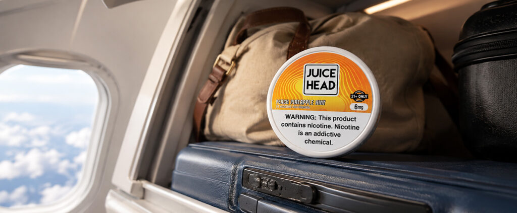 can you use nicotine pouches on a plane
