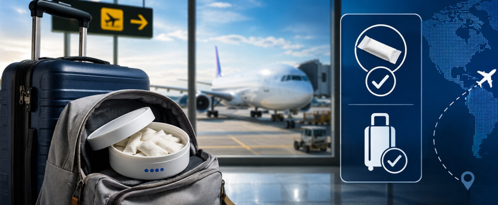 nicotine pouches & travel