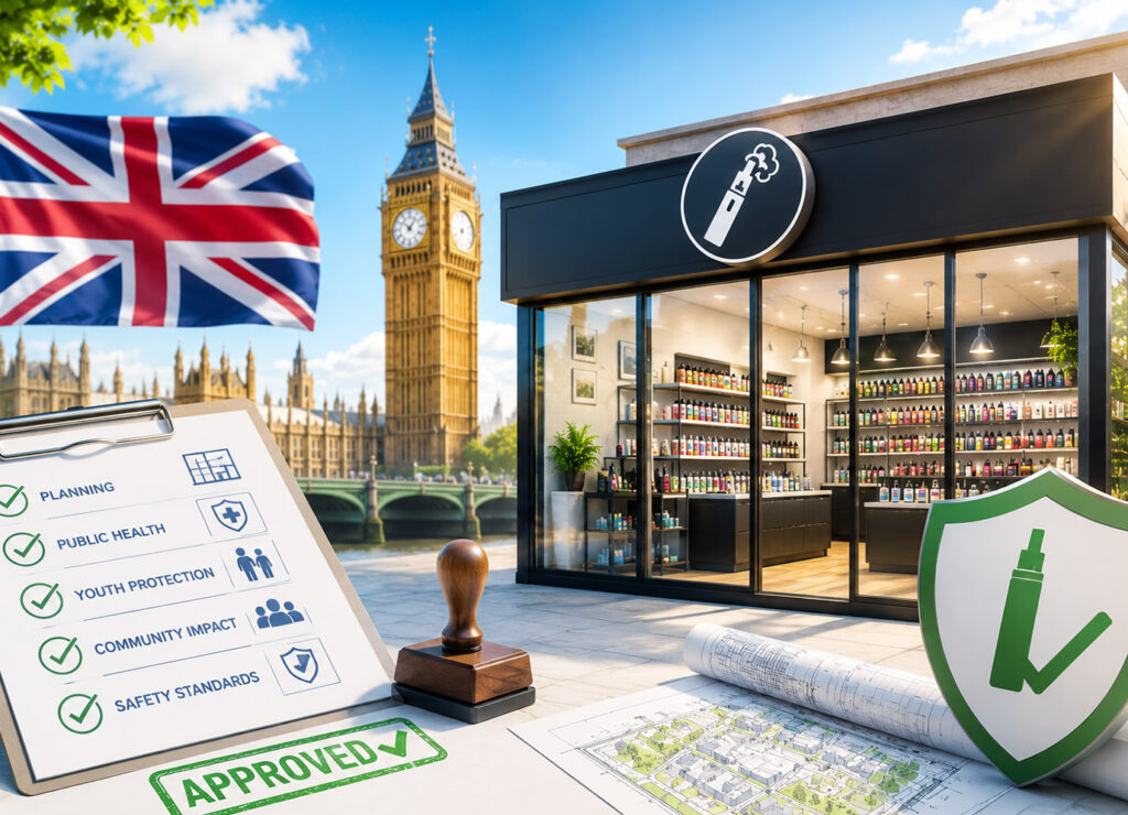 vape shop planning permission rules