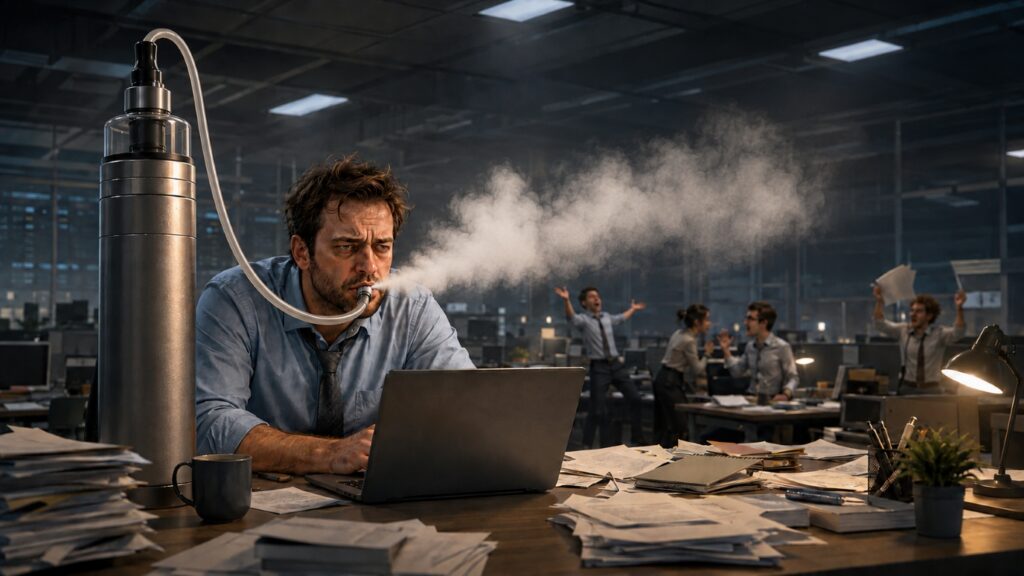 stress vaping meme