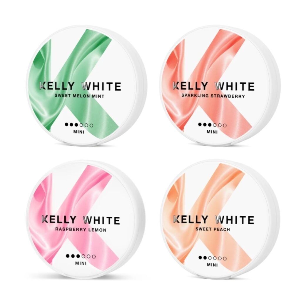 kelly white mini nicotine pouches