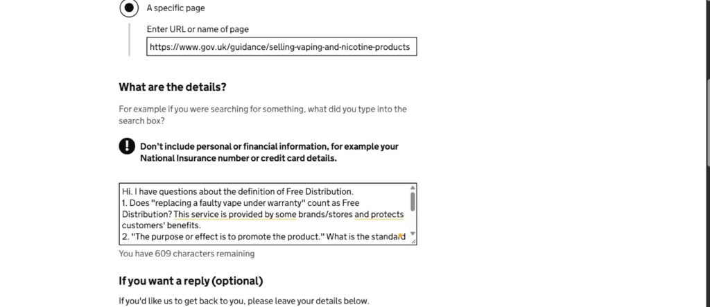 contact uk gov for explanation