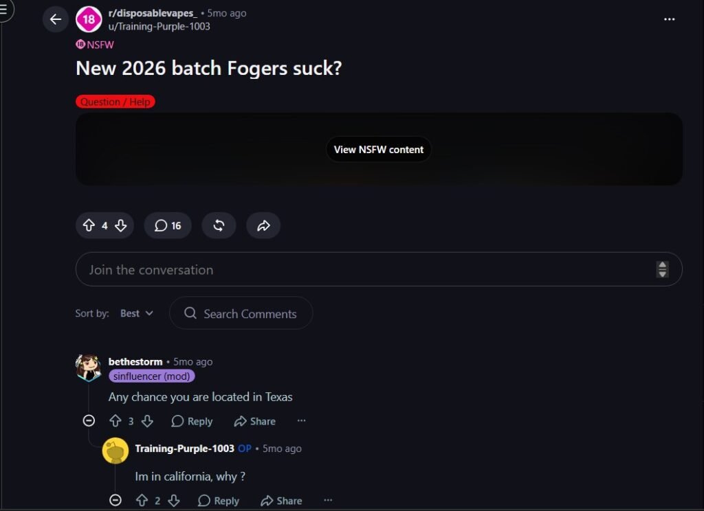 reddit report on vapes made in indonesia