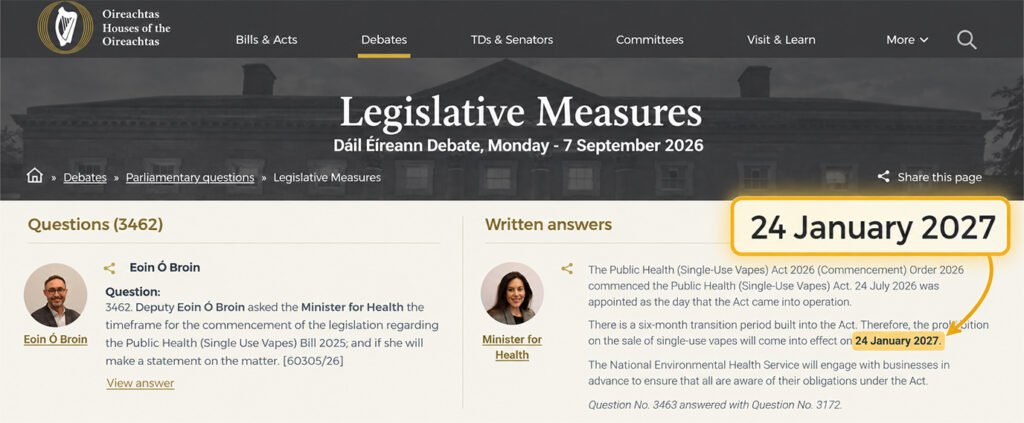 single use vape sales ban
