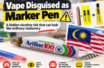 vape disguised as marker pen in malaysia