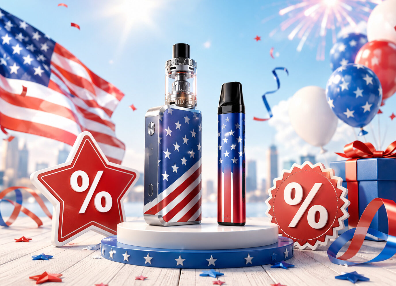 Enjoy American-Made Vapes & Discounts On Independence Day 2026