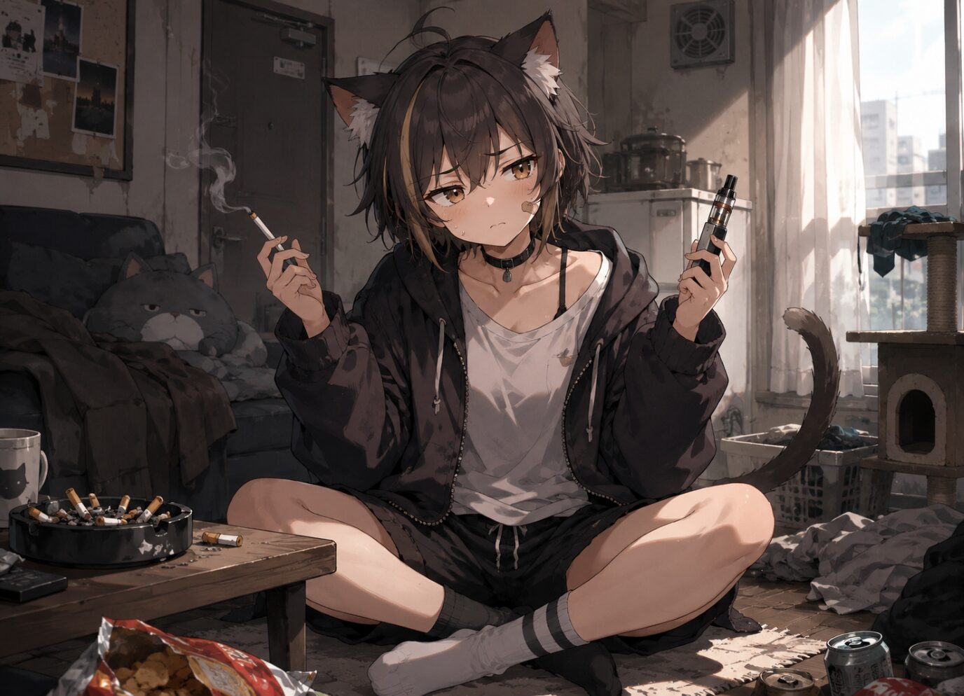 Chainsmoker Cat: Can Vaping Help Her Quit?
